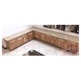 Rustic Natural Hickory Display Cabinets.