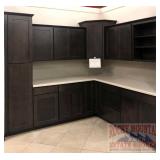Aristokraft Cabinetry Maple Display Cabinets.