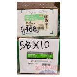 (2) BOXES OF GALVANIZED CARRIAGE BOLTS - (1) 5/8X1