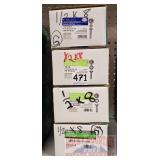 (4) BOXES GALVANIZED CARRIAGE BOLTS - 1/2-13x8 25c