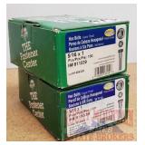 (2) BOXES OF GALVANIZED HEX BOLTS -  5/16x1 100ct