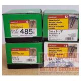 (4) BOXES OF SLEEVE ANCHORS -  (2) 3/8x3 50ct, (2)