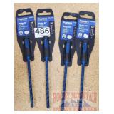 (4) NEW - Powers 1/4x6 Wedge-Bit