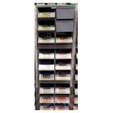 BANK OF BOLT BINS & CONTENTS - Anchors. Lag shield