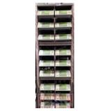 BANK OF BOLT BINS & CONTENTS - Galvanized carriage