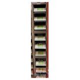 1/2 BANK OF BOLT BINS & CONTENTS - Zinc steel carr