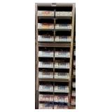 BANK OF BOLT BINS & CONTENTS - Grade 8 hex nuts, l