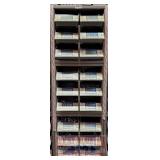 BANK OF BOLT BINS & CONTENTS - Steel zinc hex bolt