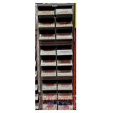 BANK OF BOLT BINS & CONTENTS - Steel zinc hex nuts