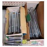 NEW IN BOX - Steel zinc hex bolts.(7) 3/4x8, Appro
