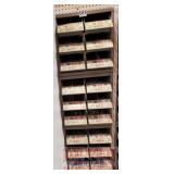 BANK OF BOLT BINS & CONTENTS - Steel zinc sheet me