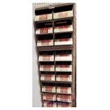 BANK OF BOLT BINS & CONTENTS - Zinc steel screws,