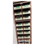 BANK OF BOLT BINS & CONTENTS - Zinc steel screws,