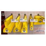 100+ paint scrapers, various sizes, Richard brand