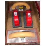 4 tools - 2 Richard 9" rubber floats & 2 Brick Rub
