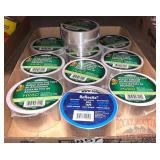 10 items - 9 Duck HVAC Foil Tape, 10yds & 1 Reflec