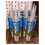 14 tubes Liquid Nails Interior Easy Water clean-up