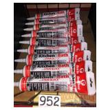 9 Red Devil Kitchen & Bath sealant, 5.5oz tubes