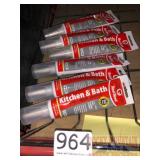 6 Red Devil Kitchen & Bath silicone sealant, 2.8oz