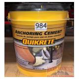 Quikrete Anchoring cement, 20lb bucket