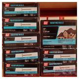 8-1 lb. Boxes of 1" Roofing Nails.