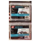 3-30 lb. Tubs Grip Rite 2" Roofing Nails.