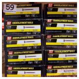 (10) Boxes Underlayment Nails 1 7/8" - 210pcs/1lb