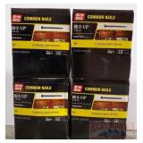 (4) Boxes Common Nails 8d 2 1/2" - 449pcs/5lbs