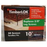 (1) Box TimberLOK Screws 10" - 50pcs