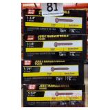 (4) Boxes Joist Hanger Nails 9 gauge 1 1/4" - 139p