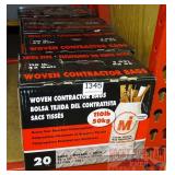 4-20 Count Boxes, 42 Gal Contractor Trash Bags.