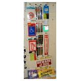 Assorted Stick-On & Other Signs.