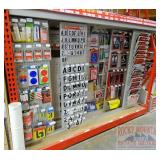 Pegboard Display Rack. 96" wide.