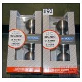 2 New Schlage Commercial Keyed Entries.