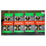 4 New Kwikset Hall & Closet Locksets.
