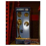 Brand New Schlage Brass Entry Set.