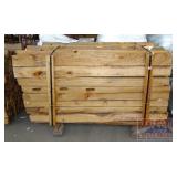 77" Cedar 3 Rail Fence Posts.