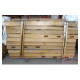 77" Cedar 3 Rail Fence Posts.