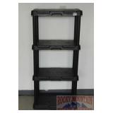 Black Plastic Shelf. 47x22x13