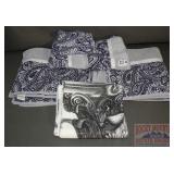 Bathroom Towel Set W/ Matching  Shower Curtain