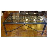 Massive Bronze & Glass Coffee Table