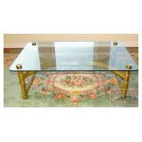 High End Brass & Glass Coffee Table