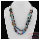 Stunning 2 Strand Native Am. "Treasure" Necklace.