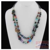 Stunning 2 Strand Native Am. 'Treasure' Necklace.