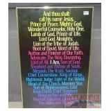 Framed Scripture. 36x23'