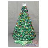 Vintage Lighted Ceramic Xmas Tree. 21" High