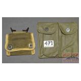 2 Vintage Military Pouches