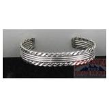 Sterling Silver Western Style Cuff Bracelet.