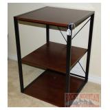 3 Tiered Wood & Metal Stand