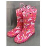 New GIrls Light Up Rain Boots, 13.